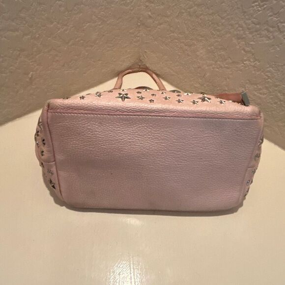 Jimmy Choo Sasha Star Studded Tote Bag Light Pink Silver Grunge Punk Whimsigoth - Picture 5 of 16